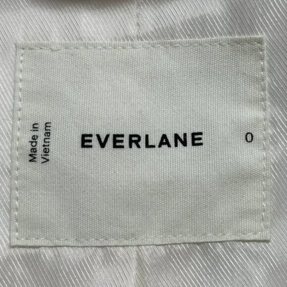 NEW Everlane The Sleeveless Blazer in Buttersmooth Womens 0 Canvas Vest - Picture 12 of 14